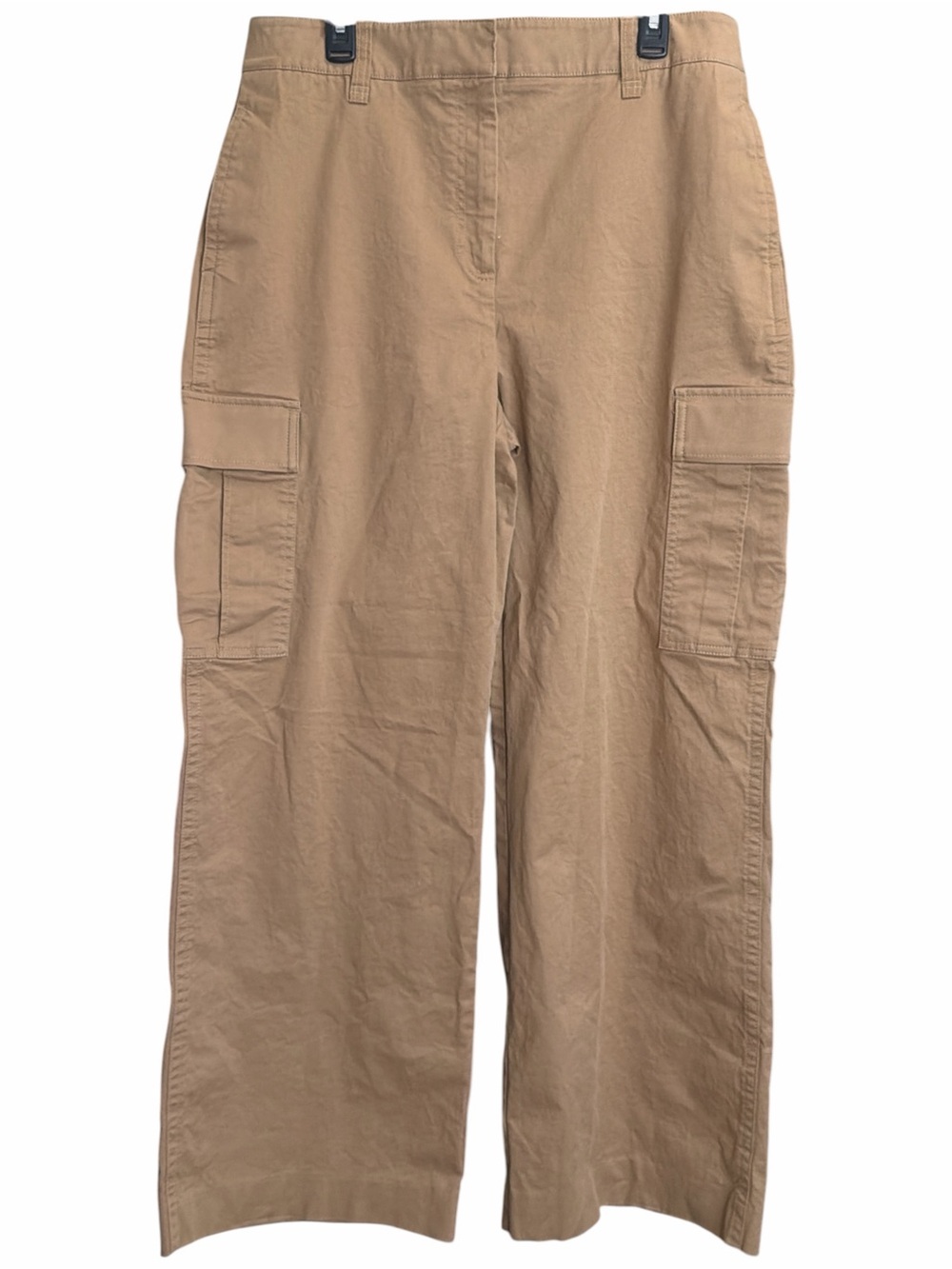 Reiss Malia Ladies Tan Wide-Leg Cargo Pants. EC  Size 16 long